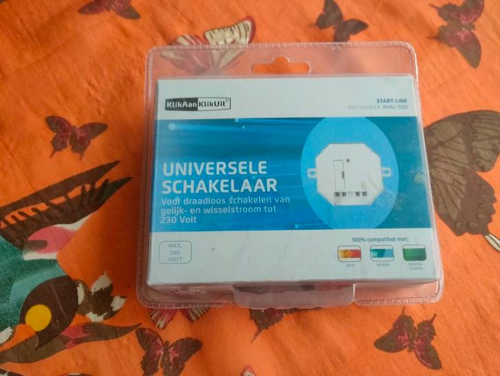 KlikAanKlikUit Universele Schakelaar AMU-500, Doe-het-zelf en Verbouw, Alarmsystemen, Nieuw, Detector, Sensor of Melder, Overige soorten