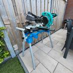 Afkortzaag Vonroc met onderstel, Doe-het-zelf en Verbouw, Gereedschap | Zaagmachines, Ophalen, 70 mm of meer, Zo goed als nieuw