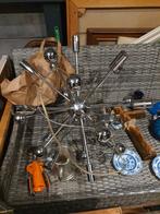 Retro Sputnik Kroonluchter, Huis en Inrichting, Gebruikt, Ophalen of Verzenden, Metaal, Minder dan 50 cm