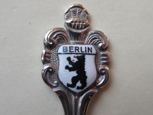 Lepeltje wapen Berlin / Berlijn beer porseleinen schildje, Antiek en Kunst, Antiek | Bestek, Verzenden