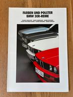 BMW 3-serie E30 kleuren en bekleding brochure 2/90, Verzenden, Zo goed als nieuw, BMW