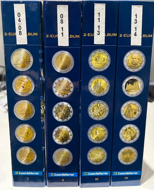 Bijzondere 2 Euro (152 stuks) + 4 Leuchtturm verzamelboeken, Postzegels en Munten, Munten | Europa | Euromunten, Losse munt, 2 euro