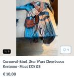 Star Wars Chewbacca Kostuum Maat 122/128, Kinderen en Baby's, Carnavalskleding en Verkleedspullen, Ophalen, Zo goed als nieuw