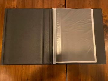 niuew zwart leer boek - 40 bladzijen A4 beschikbaar voor biedingen
