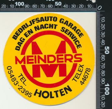 Sticker: Meinders Bedrijfsauto Garagae - Holten beschikbaar voor biedingen