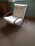 Relax stoel, Huis en Inrichting, Stoelen, Ophalen, Gebruikt, Wit, Metaal