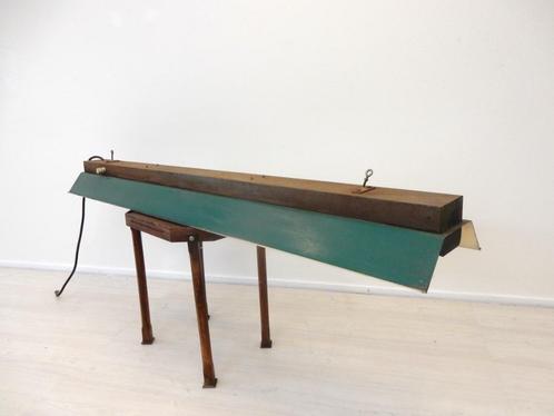 XXL vintage TL lamp industrieel jaren 60 / 70 hanglamp, Huis en Inrichting, Lampen | Hanglampen, Gebruikt, Minder dan 50 cm, Metaal