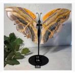 Korting Mooie Bumblebee edelsteen vlinder op stand 18 cm hg, Nieuw, Ophalen of Verzenden, X, X