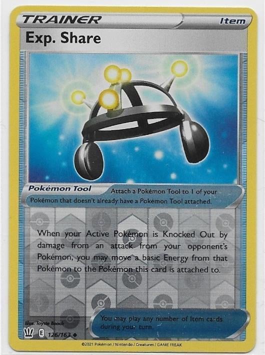 Battle Styles,  Exp. Share [reverse] 126/163, Verzenden, Nieuw, Losse kaart