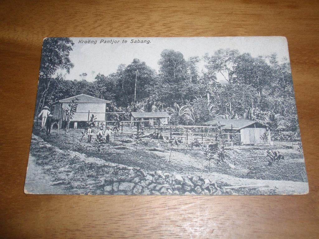 Ned Indie Kroeng Pantjor te Sabang, Verzamelen, Verzenden, Voor 1920, Ongelopen, Buiten Europa