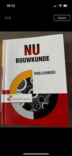 Te koop: Nu bouwkunde tabellenboek. Nieuw 90 euro., Nieuw, Overige niveaus, Ophalen of Verzenden