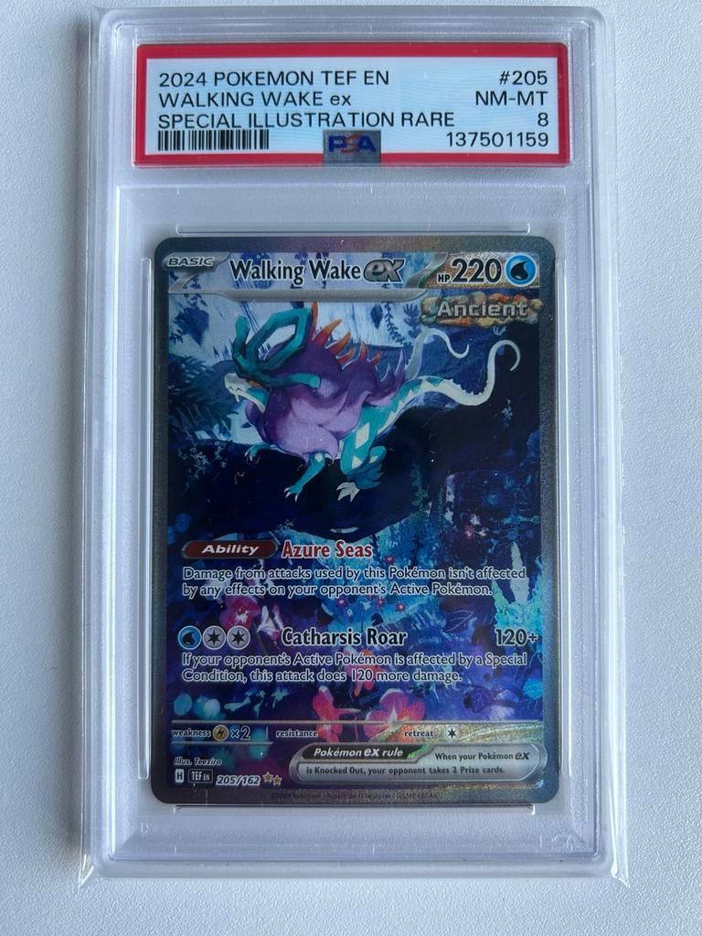 Pokemon Walking Wake ex - Special Illustration Rare, Ophalen of Verzenden, Zo goed als nieuw, Losse kaart
