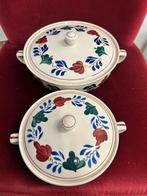 Boerenbont setje dekschalen , klein en groot, Ophalen of Verzenden