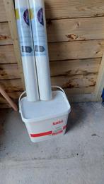 Decomode vliesbehang - basic stuc - gebroken wit met lijm, Ophalen, 75 m² of meer, Wit