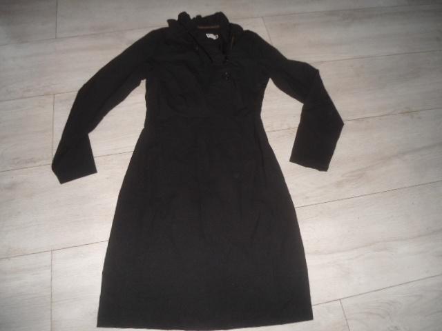 By Groth; Opvallend leuke jurk met veel details; maat S, Kleding | Dames, Jurken, Zo goed als nieuw, Maat 36 (S), Zwart, Knielengte