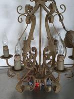 ZWARE KROON LUCHTER, Huis en Inrichting, Lampen | Kroonluchters, Ophalen, Gebruikt, Metaal