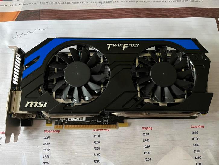 Msi N660TI Videokaart, Computers en Software, Videokaarten, Zo goed als nieuw, Nvidia, PCI-Express 3.0, GDDR5, DisplayPort, Ophalen of Verzenden
