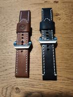 Lederen horlogeband 24 mm, Sieraden, Tassen en Uiterlijk, Overige Accessoires, Ophalen of Verzenden, Nieuw
