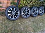 Originele nissan velgen met zomerbanden 18 inch, Auto-onderdelen, Banden en Velgen, Velg(en), 17 inch, Ophalen of Verzenden, Zomerbanden