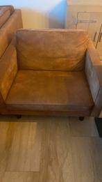 Fauteuil cognac gratis, Huis en Inrichting, Ophalen, Gebruikt, 75 tot 100 cm