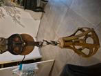 Mooie lamp met katrol, Huis en Inrichting, Lampen | Hanglampen, Ophalen of Verzenden, Zo goed als nieuw, Minder dan 50 cm