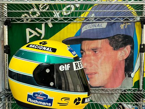 Zeldzaam; AYRTON Senna Racehelm, Verzamelen, Automerken, Motoren en Formule 1, Zo goed als nieuw, Formule 1, Ophalen of Verzenden