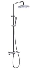 regendouche-set RVS-geborsteld opbouw of inbouw-set compleet, Doe-het-zelf en Verbouw, Sanitair, Matcarrelage, Verzenden, Nieuw