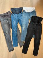 4 zwangerschapsbroeken rond de maat 31, Kleding | Dames, Positiekleding, Blauw, Maat 42/44 (L), Ophalen of Verzenden, Gedragen