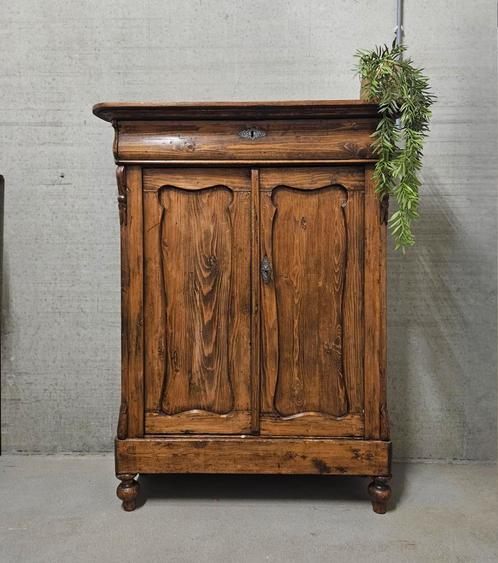 Antieke brocante grenen Biedermeier meidenkast vintage kast, Antiek en Kunst, Curiosa en Brocante, Ophalen of Verzenden