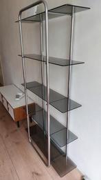 Vintage design Art Deco boekenkast glas/chrome, Ophalen