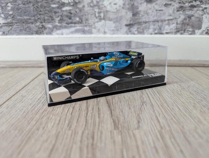 Fernando Alonso: Renault R24 - 1:43 - Minichamps, Hobby en Vrije tijd, Modelauto's | 1:43, Zo goed als nieuw, Auto, MiniChamps