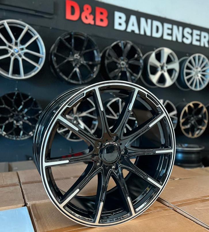 22 inch brabus look velgen 5x130 Mercedes g500 g55 g63 g800, Auto-onderdelen, Banden en Velgen, Velg(en), Zomerbanden, Overige maten
