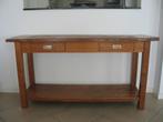 Koloniale Sidetable van echt oud teakhout, Ophalen, Klassiek, antiek, Gebruikt, 100 tot 150 cm
