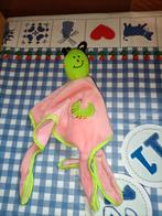 Rabobank Rups Ikke knuffeldoekje roze met groen, Ophalen of Verzenden, Zo goed als nieuw, Overige typen