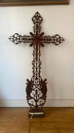 Prachtig mooi gietijzeren kruis., Antiek en Kunst, Ophalen