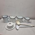 Partij Witte Emaille Keukenartikelen, Antiek en Kunst, Antiek | Emaille, Ophalen of Verzenden