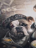 Bulldogs schilderij, Ophalen