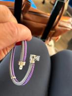 Dames Albanu armband!!, Sieraden, Tassen en Uiterlijk, Armbanden, Ophalen of Verzenden, Zo goed als nieuw, Paars, Staal