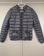 Prachtige Glamorous puffer donsjas met Strass Details, mt M!, Ophalen of Verzenden, Zo goed als nieuw, Maat 38/40 (M), Grijs