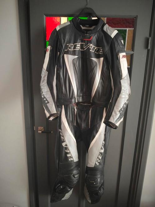 Rev'it / Revit combi motorpak leer maat 52., Motoren, Kleding | Motorkleding, Combipak, Heren, Tweedehands, Ophalen of Verzenden
