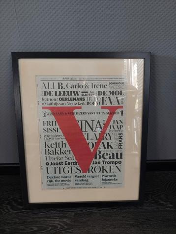 Volkskrant Media Pagina 21 juni 2011, Ingelijst beschikbaar voor biedingen