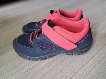 Lage wandelschoenen maat 34 blauw/roze zomer schoenen