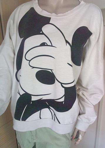 Disney Mickey Mouse kiekeboe lichtbeige sweater XL beschikbaar voor biedingen