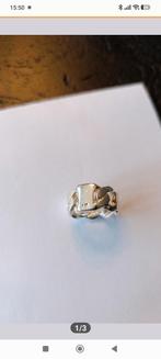 Zilveren ring, maat 18, 10 gram, 18 tot 19, Gebruikt, Ophalen of Verzenden, Dame of Heer