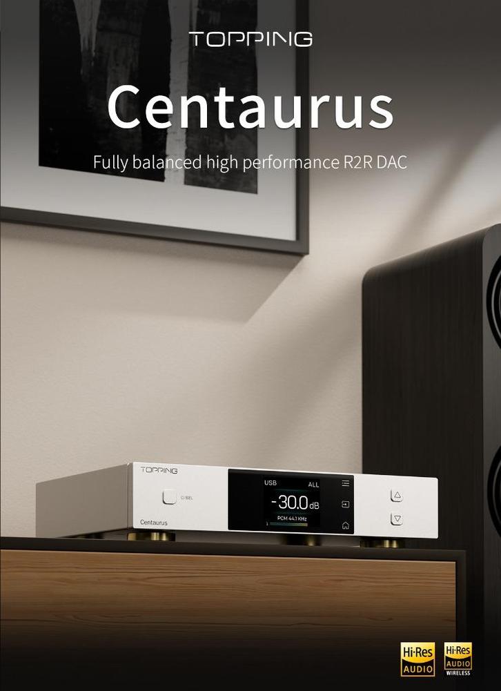 Topping Centaurus R2R Dac NIEUW in doos, Audio, Tv en Foto, Converters, Nieuw, Ophalen of Verzenden
