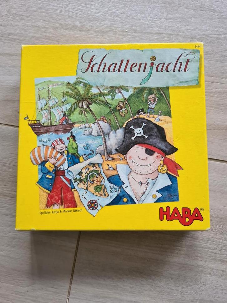 Schattenjacht - HABA Bordspel, Hobby en Vrije tijd, Gezelschapsspellen | Bordspellen, Zo goed als nieuw, Een of twee spelers, Drie of vier spelers