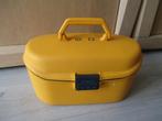 Beautycase samsonite, Gebruikt, Geel, Ophalen of Verzenden, Met slot