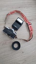 Pentax ME Super met flitser en riem, Audio, Tv en Foto, Fotocamera's Analoog, Ophalen of Verzenden, Gebruikt, Spiegelreflex, Pentax