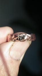 Electroformed Koperen Moldaviet ring, Verzenden, Fossiel