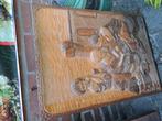 3 D HOUTSNIJWERK SCHILDERIJ DOBBELEN, Antiek en Kunst, Kunst | Beelden en Houtsnijwerken, Ophalen